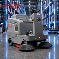 Mesin Pembersih Lantai KDS-S4 Compact Ride-On Bertenaga Baterai untuk Pabrik dan Gudang