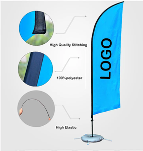Drapeaux plume en forme de larme avec logo personnalisé, en polyester, double face, pour la publicité en extérieur, bannière de drapeau plume pour les <span class=keywords><strong>activités</strong></span> de plein air - Product Image 6