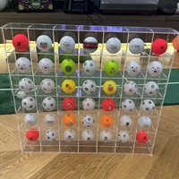 Support de présentation pour balles de tennis de table, collection Yo-yo, boîte de rangement transparente anti-poussière, moderne et minimaliste, présentoir pour balles de golf