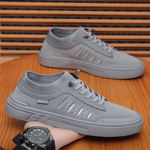 Nouvelles chaussures d'été pour hommes, chaussures en toile respirantes, mode coréenne, baskets décontractées en maille tissée - Product Image 4