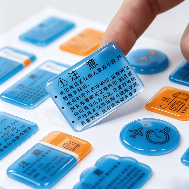 Custom Soft Epoxy 3D Dome Stickers Transparent Resin Logo Labels Waterproof for Electronics and Toys