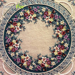 Venta al por mayor de alta calidad de diseño moderno de seda 100% de Nueva Zelanda lana habitación alfombras alfombra - Product Image 2