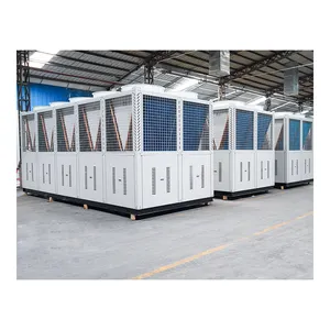 냉각 시스템 200 톤 고신뢰성 상업용 공랭식 스크류 냉동기 산업용 유닛 공기 냉각 시스템