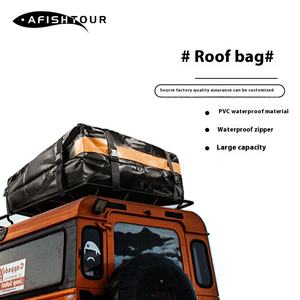 กระเป๋าเก็บของบนหลังคารถยนต์แบบพีวีซีขนาดใหญ่ กันน้ำ สำหรับรถเอสยูวี แบบพกพา ใช้ได้กับรถทุกรุ่น - Product Image 5