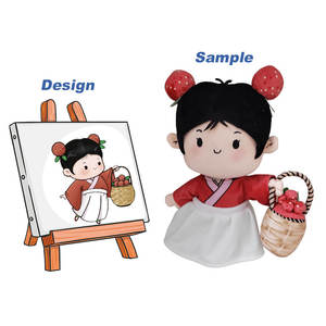 Liangjie fabrika özelleştirilmiş yüksek kaliteli çevre dostu sevimli özelleştirilmiş insan şapka erkek kız aksiyon figürleri Anime bebek peluş oyuncak - Product Image 4