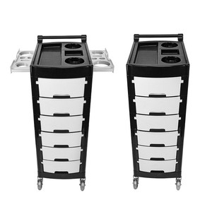 Thợ Cắt Tóc Stylist Spa Salon Xe Đẩy Với Màu Đen Tóc Khay Cán Lưu Trữ Giỏ Hàng Kim Loại Công Cụ Giỏ Hàng Cho Salon Phòng Khách Ứng Dụng - Product Image 4