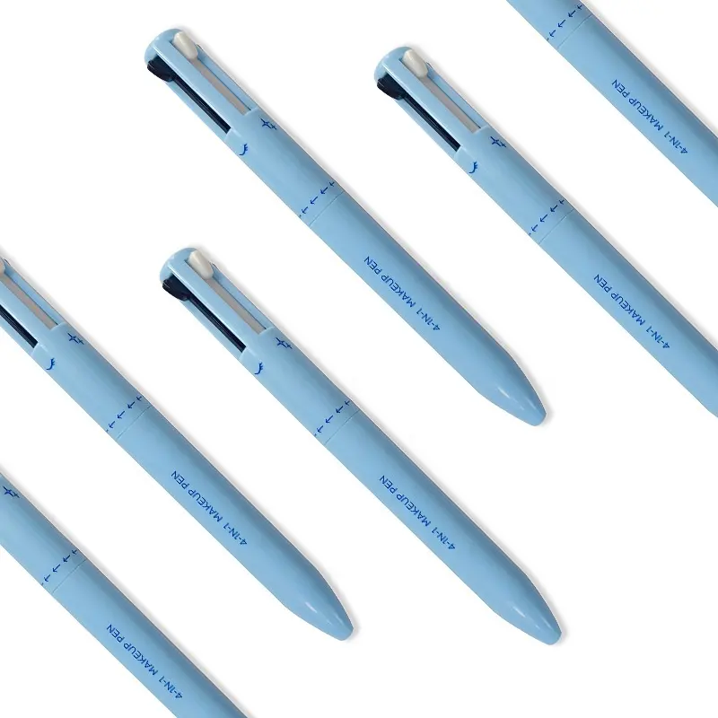 सौंदर्य बहुमुखी टच अप 4-इन-1 मेकअप मल्टीकोर आईब्रो पेंसिल आईलाइनर एक मेकअप पेन में होंठ लाइनर 4