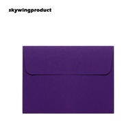 Sac à documents Skywingproduct fabriqué en Chine, en papier écologique violet, économique, résistant, format A7, sur mesure, pour le bureau, l'école, la papeterie