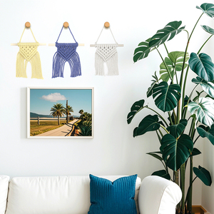 Kit de Material para Tejer <span class=keywords><strong>Mini</strong></span> Tapiz de 3 Piezas, Superventas Transfronterizo, Material de Poliéster para Manualidades, Regalo Bohemio Hecho a Mano con Tutorial - Product Image 6