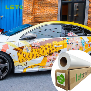 Rouleau d'autocollant en vinyle imprimé 120 Gsm-140 Gsm Vinyle PVC Films d'enveloppe de véhicule automobile, autocollant en vinyle auto-adhésif pour voiture - Product Image 5