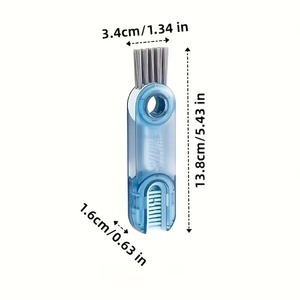1PCS Cleaning <b>Brush</b> Three In One Cup <b>Brush</b> Water Cup Cleaning Artifact Thermos <b>Bottle</b> Gap U-shaped Cup Mouth Cup Iid <b>Brush</b> - Product Image 3