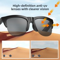 Moda Unisex BT Gafas de sol inteligentes Llamadas inalámbricas Auriculares Cancelación de ruido para conducir Ciclismo al aire libre