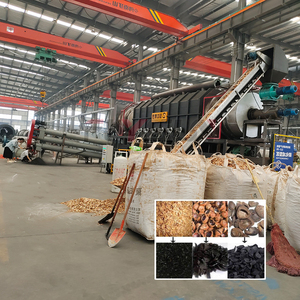 Équipement de production de biochar horizontal, four de pyrolyse, machine commerciale de fabrication de charbon de bois - Product Image 1