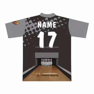 Diseño 2024 Bowling Team Sublimated Cool Man's Polos