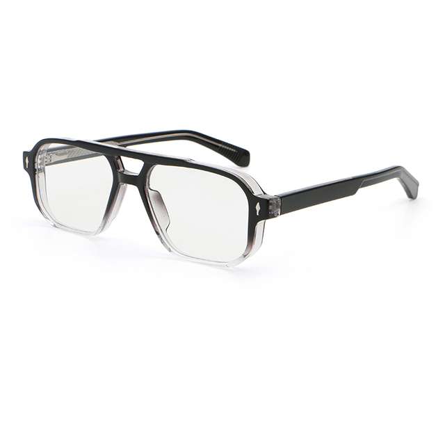 Solid Fashionable Full Rim Glasses for Women Comfortable Lightweight Frameless Computer Eyeglasses