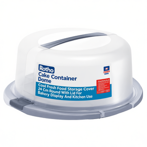 Contenedor Rotho para Pasteles con Tapa, 24 cm, Redondo, para Almacenamiento de Alimentos Frescos, para Exhibición en Panaderías y Uso en la Cocina - Product Image 2
