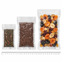 Nylon vacuümzakken, scheurbestendig materiaal van voedingskwaliteit voor gedroogd fruit, vlees en noten, bedrukbaar, hoge barrière voor voedselbewaring