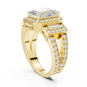 Timeless 14Kt 18Kt 22Kt Gold Rhodium Plated Lab Created <b>Diamond</b> <b>Ring</b> for Women Bridal Wedding Engagement <b>Ring</b> Fine Jewelry Gift - Product Image 5