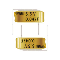 Supercondensateur BITWELL série BWS de petite taille, type pièce de monnaie, jaune, 5,5 V, 0,047 F, longue durée de vie, faible ESR, pour usage automobile et industriel