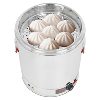 Chaudière à eau 20L 30L 40L 50L 60L 80L avec plaque vapeur grande capacité machine à cuire à la vapeur de maïs pour maïs fruits de mer poisson