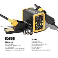 Station de soudage numérique Kailiwei 750W 8586D 2-en-1 avec pistolet à air chaud et écran LED pour réparation de téléphones