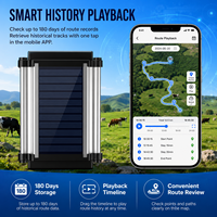Traceur GPS portable pour bétail à énergie solaire, étanche IP67, suivi en temps réel, stockage LBS sur le cloud, autonomie de 3 ans, compatible PC