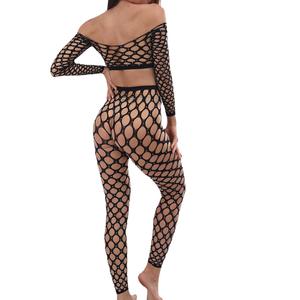 Ensemble <span class=keywords><strong>de</strong></span> survêtement sexy dos nu pour femmes, tenues <span class=keywords><strong>de</strong></span> rave, haut court brillant avec strass, body, pantalon taille haute, ensemble 2 pièces - Product Image 3