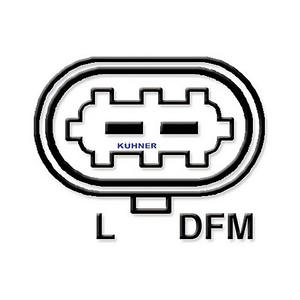 Alternador compatible con VAUXHALL SIGNUM 2.2 i Gasolina (KW: 114, HP: 155) de 05-2003 a 05-2008 KUHNER 301740RI NUEVO - Product Image 3