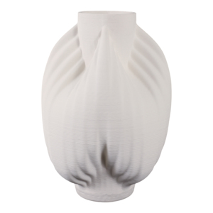Vaso scultoreo in porcellana con design 3D testurizzato per l'arredamento del soggiorno - Product Image 1