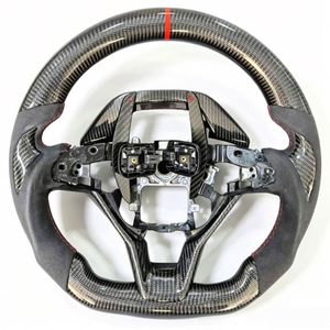 Volant en cuir et Fiber de carbone pour <span class=keywords><strong>Honda</strong></span> Accord 2018 2019 2020 2021 <span class=keywords><strong>Tourer</strong></span> Crosstour Airwave, accessoires automobiles - Product Image 6