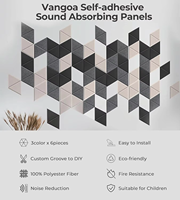 Panneau mural acoustique décoratif auto-adhésif en feutre moderne pour la maison, les bureaux, les hôtels et les hôpitaux