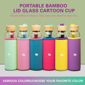 Botella de Vidrio de Borosilicato Popular de 350 ml, 500 ml, 750 ml, 1000 ml, a Prueba de Fugas, Libre de BPA, Tapas de Rosca Hechas a Mano, Personalizables - Product Image 4
