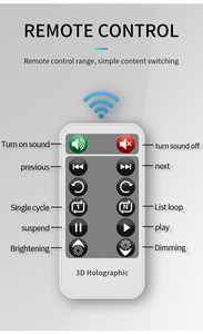 HD Vòng LED 3D siêu mini Hologram Fan hiển thị New xách tay 3D Holographic Fan 11cm ứng dụng di động điều khiển Hologram chiếu - Product Image 4