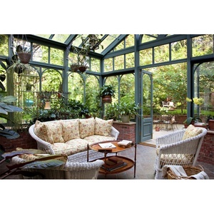 Instale fácilmente la casa de vidrio prefabricada modular Sunroom con recubrimiento en polvo Sunroom-Parts Porch Enclosure Sunroom - Product Image 1