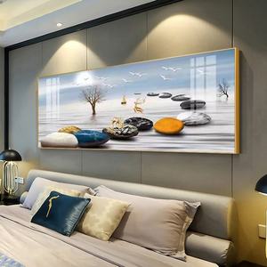 Peinture en porcelaine cristalline LED, paysages abstraits, art mural pour chambre d'hôtel, vente en gros, personnalisation, décoration intérieure - Product Image 2