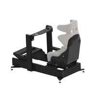 Cockpit de simulation de course personnalisé Fanatec DD Pro, simulateur de course fait maison, cockpit de conduite Langle, simulateur de course en aluminium