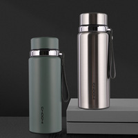 Termo de Acero Inoxidable 304, Taza de Viaje de Gran Capacidad con Logotipo Personalizado, Grabado Láser e Impresión
