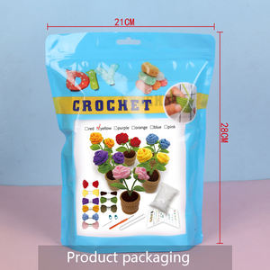 Buatan tangan kustom DIY simulasi tanaman Gambar boneka Crochet kuning, buatan tangan, tersedia dengan harga grosir - Product Image 6