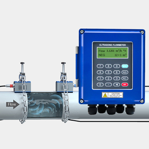 Tuya Wall-Mounted Clamp-On Ultrasonic Water & Oil <b>Flow</b> <b>Meter</b> 4-20mA RS485 12-24VDC OEM Smart - Product Image 1