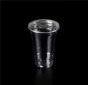 Gobelets en plastique jetables biodégradables PLA transparents à paroi simple, vente en gros directe d'usine, 500/700 ml, pour boissons froides, café, lait, thé - Product Image 2