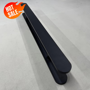 Juego de Herrajes Clásicos de Estilo <span class=keywords><strong>Antiguo</strong></span> en Cobre Puro Color Arena Negro para Manijas de Puerta, Puertas de Ducha y Vidrio de Baño, de Alta Resistencia y Calidad Premium - Product Image 1
