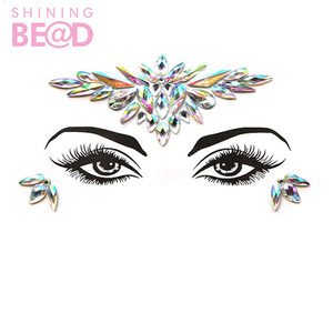 <span class=keywords><strong>Tatouage</strong></span> de fête faciale 3D sexy brillant acrylique strass Festival de carnaval pour femmes <span class=keywords><strong>tatouage</strong></span> facial autocollant pour les yeux <span class=keywords><strong>diamant</strong></span> - Product Image 3