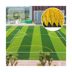 Hierba artificial amarilla Anti-UV para línea <span class=keywords><strong>de</strong></span> marca, 50mm, acabado superior - Product Image 1