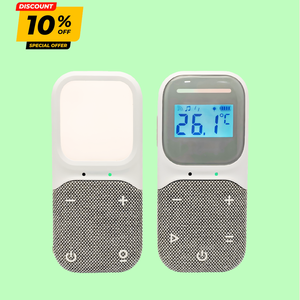 Proyector de Estrellas Único con Monitor de Audio para Bebés, Detección de Humedad y Máquina de Ruido Blanco para Ayudar al Sueño del Bebé - Product Image 1