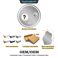 Miroir de salle de bain intelligent rond à LED le plus vendu avec éclairage LED, luminosité réglable et conception anti-buée pour les espaces contemporains