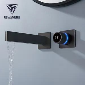 New Design Bathroom Hot Cold Water Mixer Tap Smart Basin Faucet With Temperature Display
