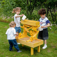Garderie Montessori Équipement de sport d'extérieur Aire de jeux préscolaire pour enfants Table sensorielle Table à eau en bois Matériau PE PP