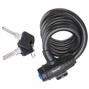 Antivol de vélo Tonyon avec câble en acier de 120 cm, antivol à clé pour vélo - Product Image 1