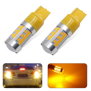 Bombillas LED para coche T20, luces direccionales, luces de freno, decodificador CANBUS, antiparpadeo, luces traseras de alto brillo 105. - Product Image 5