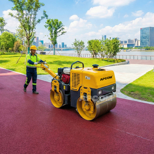 Rodillo Vibratorio para Pavimento de 1, 3 y 5 Toneladas, con Motor de Gasolina o Diésel de 6hp, 9hp o 20hp, Control Hidráulico, Tambor Simple o Doble, para Construcción - Product Image 1